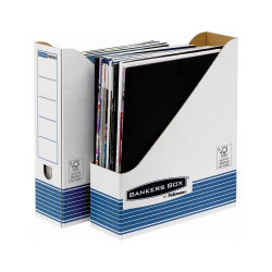 Iratpapucs 8cm, karton, Bankers Box System by Fellowes® 10 db/csomag, kék Iratpapucs Fellowes