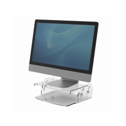 Monitorállvány, állítható, Fellowes® Clarity, átlátszó Monitor, tablet tartó Fellowes