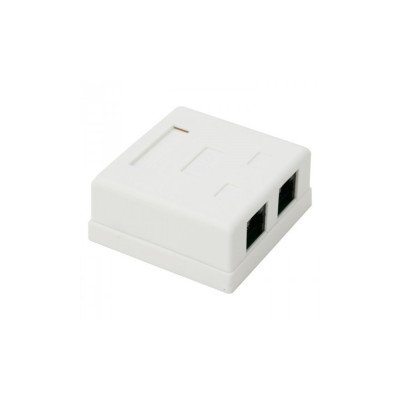 Cat.6 UTP 2xRJ45 falon kívüli öntapadó aljzat Quality