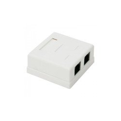Cat.6 UTP 2xRJ45 falon kívüli öntapadó aljzat Quality Kábel, elosztó Egyéb