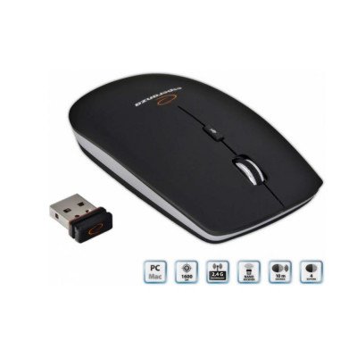 Egér vezeték nélküli 4D Saturn Esperanza fekete Egér vezeték nélküli 4D Saturn Esperanza fekete