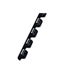 Spirál műanyag, 6mm, 100 db/doboz, Fornax fekete Irodatechnika, kellékei Fornax