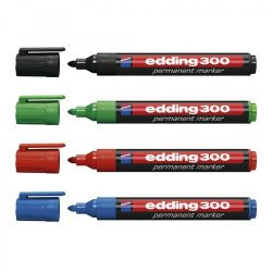 Alkoholos marker 1,5-3mm, kerek Edding 300, 4 klf.szín Író- irodaszer, papíráru Edding