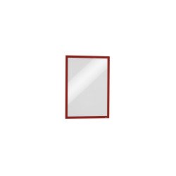 Infókeret A3, 5 db/csomag, Durable Duraframe® Magnetic piros Bemutatótábla, mágneses info keret Durable