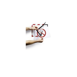 Infókeret A4, öntapadó mágneses záródás 2 db/csomag, Durable Duraframe® Security, piros/fehér Bemutatótábla, mágneses info keret Durable