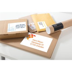 Etikett címke, 105 x148mm, univerzális, 4 címke/ív, 100 ív/doboz, Avery fehér