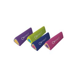 Radír Connect háromszögletű hasáb színes 48 db/kínáló doboz (45x15x15mm,) Író- irodaszer, papíráru Connect