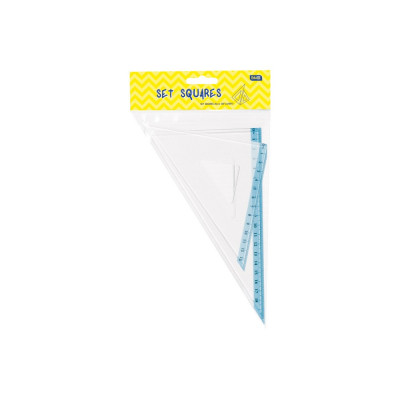 Vonalzókészlet, háromszög 16 cm és 24cm, ( 45°/60° ) 2 db/bliszter Educa
