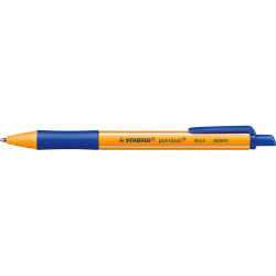 Golyóstoll nyomógombos 0,5mm, Stabilo pointball 6030/41, írásszín kék Golyóstoll Stabilo