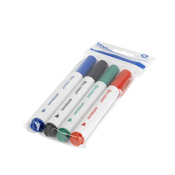 Táblamarker készlet, kerek Bluering®, 4 klf. szín Író- irodaszer, papíráru Bluering