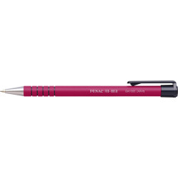 Golyóstoll 0,7mm, piros test, Penac RB085B, írásszín piros Golyóstoll Penac