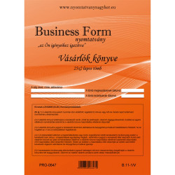 Vásárlók könyve A4, álló 25x2lapos B.11-1/V/UJ Bluering® Író- irodaszer, papíráru Bluering