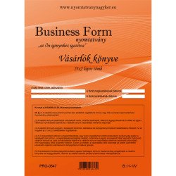 Vásárlók könyve A4, álló 25x2lapos B.11-1/V/UJ Bluering® Író- irodaszer, papíráru Bluering