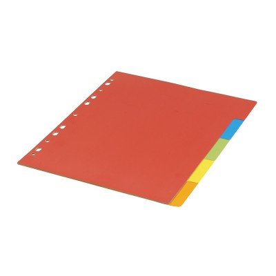 Elválasztólap, színes karton 5 részes Bluering®