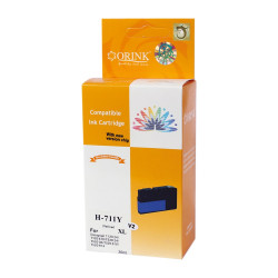 Utángyártott Hp 711XL/CZ132A tintapatron yellow ORINK Nyomtatók, másolók, kellékeik Orink
