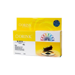 Utángyártott Hp 953XL/F6U18AE tintapatron yellow ORINK Nyomtatók, másolók, kellékeik Orink