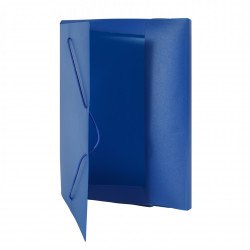 Gumis mappa A4, műanyag gerincvastagított 30mm, Bluering® kék Gumis mappa Bluering
