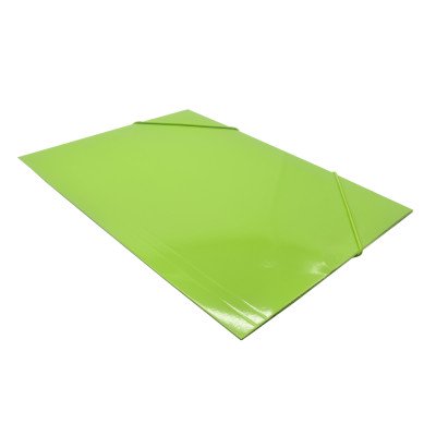 Gumis mappa A4, 350g. karton sarok gumírozással Bluering®, zöld
