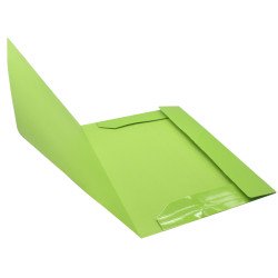 Gumis mappa A4, 350g. karton sarok gumírozással Bluering®, zöld