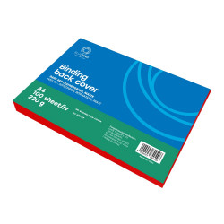 Hátlap, A4, 230 g. bőrhatású 100 db/csomag, Bluering® sötétpiros Irodatechnika, kellékei Bluering