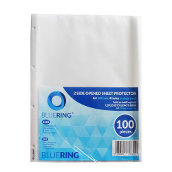 Genotherm lefűzhető, A4, 100 micron narancsos belül 2/3 részben nyitott 4 lyukú Bluering® 100 db/csomag, Író- irodaszer, papíráru Bluering