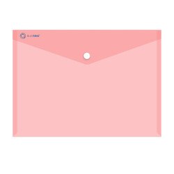 Irattartó tasak A4, PP patentos Bluering® transzparens piros