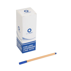 Rostirón, tűfilc vízbázisú, 0,5mm, hatszögletű test, Bluering® kék