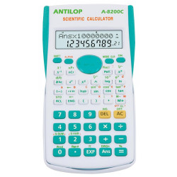 Számológép tudományos 240 funkciós türkiz kék Antilop A-8200C Irodatechnika, kellékei Antilop