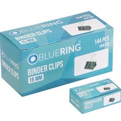 Binderkapocs 15mm, 12 db/doboz, Bluering®