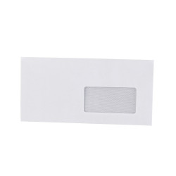 Boríték LA4 enyvezett bélésnyomott jobb ablakos 45x90mm 110 × 220mm J28A20 Bluering® fehér