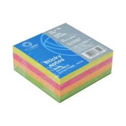 Jegyzettömb öntapadó, 76x76mm, 320lap, Bluering® , neon Író- irodaszer, papíráru Bluering