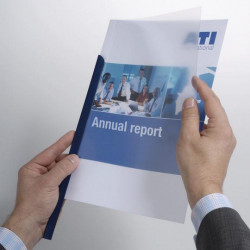 Iratsínborító 120 micron műanyag 50 db/csomag, Durable 2939/19 áttetsző Irodatechnika, kellékei Durable