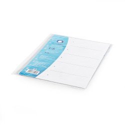 Regiszter műanyag 1-5 Bluering® szürke Író- irodaszer, papíráru Bluering