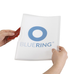 Gyorsfűző klip mappa A4, műanyag 30laphoz műanyag klippes Bluering® piros Gyorsfűző, klip mappa Bluering