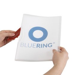 Gyorsfűző klip mappa A4, műanyag 30laphoz műanyag klippes Bluering® piros Gyorsfűző, klip mappa Bluering
