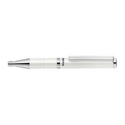 Golyóstoll metál fehér test, Zebra SLF1, írásszín kék Golyóstoll Zebra