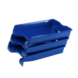 Irattálca műanyag 355, 355x255x60mm, Bluering®, kék Irattálca Bluering