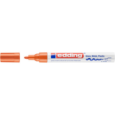 Lakkmarker 2-4mm, kerek Edding 750 narancs