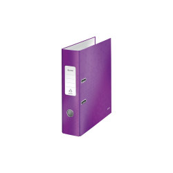 Iratrendező A4, 8cm, karton Leitz 180 Wow lila Iratrendező Leitz