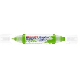 Akril marker 2-3mm, és 5-10mm, 3D kétvégű Edding 5400 sárgászöld Dekormarker Edding