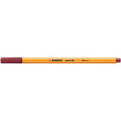 Rostirón, tűfilc 0,4mm, STABILO Point 88 bordó Író- irodaszer, papíráru Stabilo