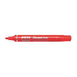 Alkoholos marker fém testű 4,3mm kerek hegyű N50-BE Pentel Extreme piros Író- irodaszer, papíráru Pentel