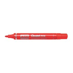 Alkoholos marker fém testű 4,3mm kerek hegyű N50-BE Pentel Extreme piros Író- irodaszer, papíráru Pentel