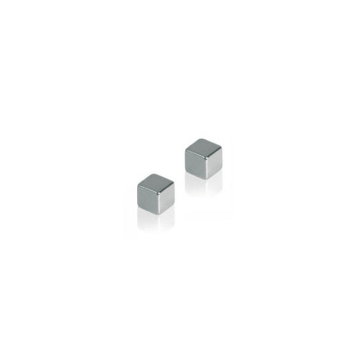 Mágnes, 1x1x1cm, erős, üvegtáblához, HMN1010 Franken ezüst 4 db/csomag
