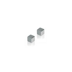 Mágnes, 1x1x1cm, erős, üvegtáblához, HMN1010 Franken ezüst 4 db/csomag Irodatechnika, kellékei Franken