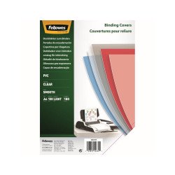 Előlap, A4, 180 mikron, 100 db/csomag, Fellowes® víztiszta Irodatechnika, kellékei Fellowes
