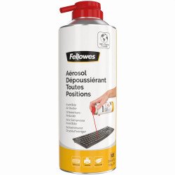 Sűrített levegő, porpisztoly, 520 ml,/200 ml, forgatható, HFC mentes, gyúlékony,Fellowes® Sürített levegő Fellowes