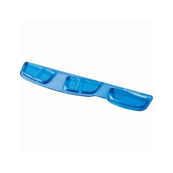 Tenyértámasz billentyűzethez, Fellowes® Health-V Crystal, kék Egérpad Fellowes