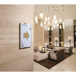 Információs tábla 210x297mm, Info Sign Durable ezüst