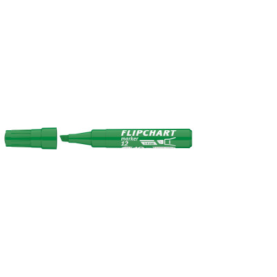 Flipchart marker vízbázisú 1-4mm, vágott Artip 12 zöld